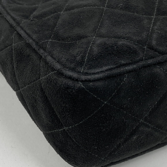 Chanel Coco Mark Chain Shoulder Bag Matelasse Tassel Suede Black - Picture 3 of 10